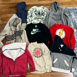 Huge bundle 4T boys sweatshirts Nike, Pixie Lane, Adidas and more